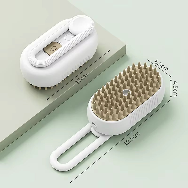 Pet Steam Brush Steam Cats Comb Electric Sprayer for Massage Wool Cat Brush Vaporizer Hair Removal Grooming Pets Accessories