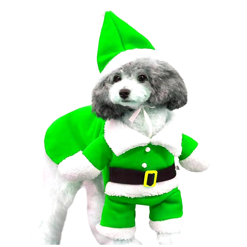 Funny Dog Santa Costume - Christmas & New Year Pet Cosplay Clothes