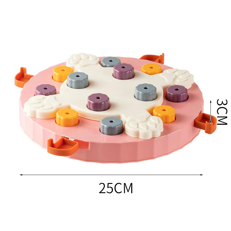 Interactive Cat & Dog Puzzle Toy - Non-Slip Slow Feeder Food Dispenser