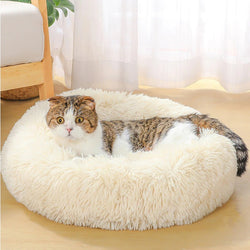 Washable Plush Dog Bed - Soft Velvet Mat for Deep Sleep, Cats & Dogs