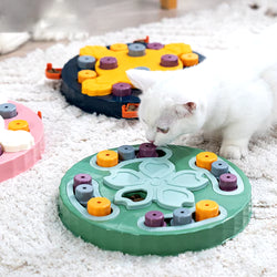 Interactive Cat & Dog Puzzle Toy - Non-Slip Slow Feeder Food Dispenser