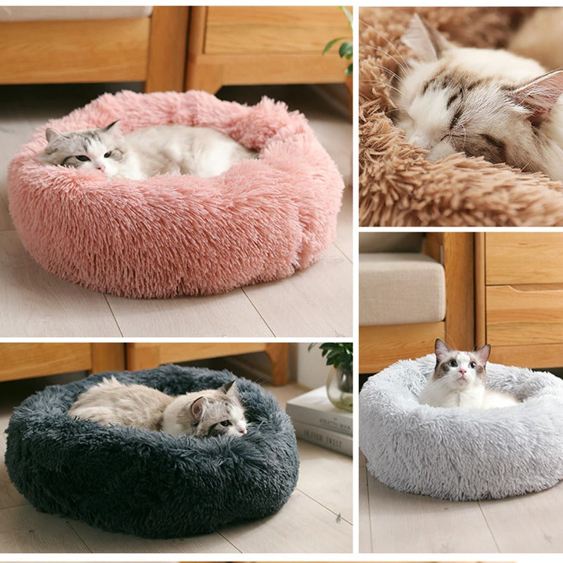 Washable Plush Dog Bed - Soft Velvet Mat for Deep Sleep, Cats & Dogs