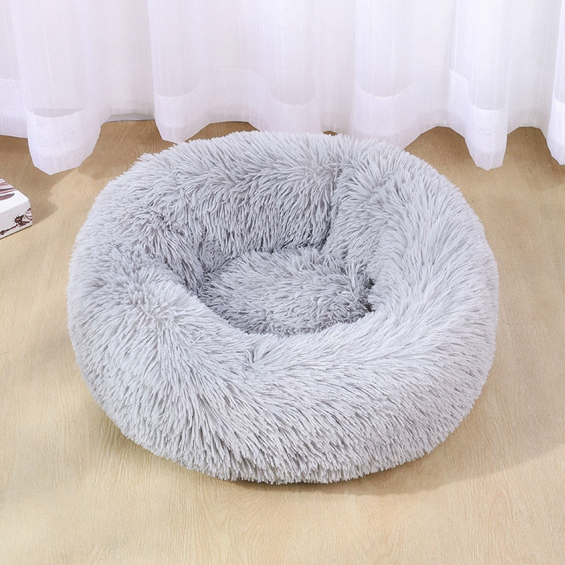 Washable Plush Dog Bed - Soft Velvet Mat for Deep Sleep, Cats & Dogs