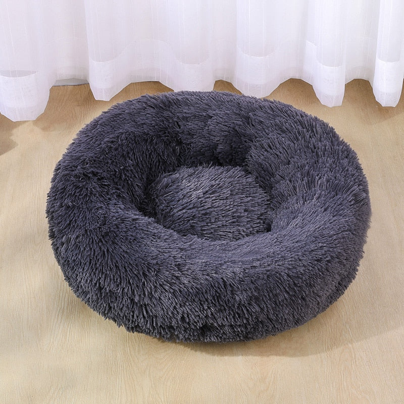 Washable Plush Dog Bed - Soft Velvet Mat for Deep Sleep, Cats & Dogs