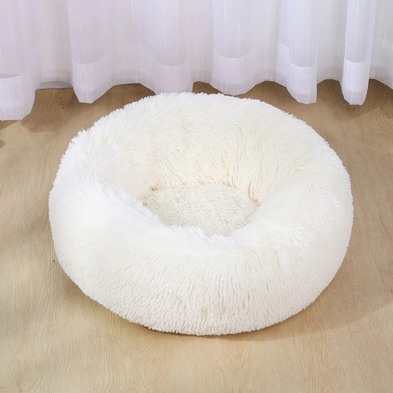 Washable Plush Dog Bed - Soft Velvet Mat for Deep Sleep, Cats & Dogs