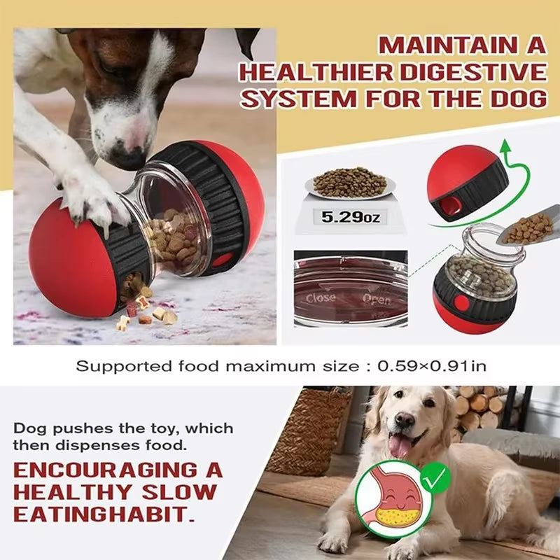 Interactive Food Dispensing Ball Toy for Dogs - Intelligence Training